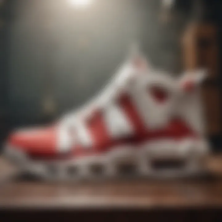 A historical timeline graphic of the Air More Uptempo's evolution