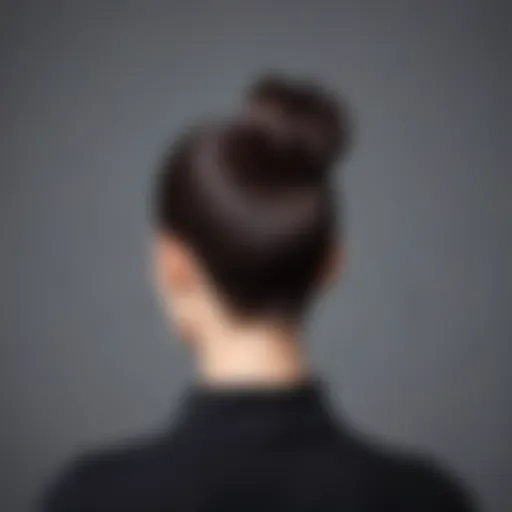 Elegant bun extension showcasing a sleek style