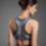 Illustration of various types of corrective back braces displayed on a stylish backdrop