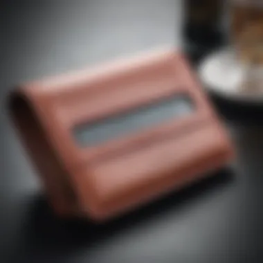 Elegant Wallet with ID Window Elegant wallet showcasing a clear ID window for easy access