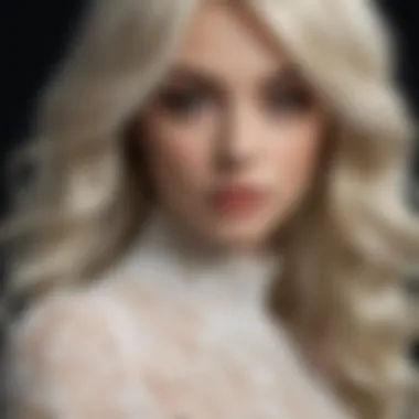 Intricate Lace Detailing Close-up view of intricate lace detailing on a front wig