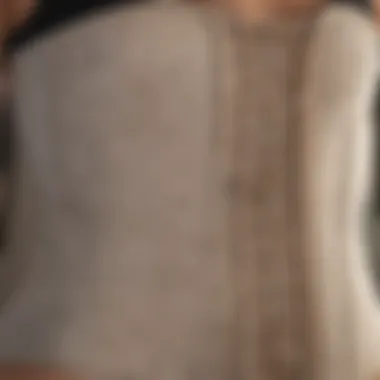 Material comparison of different waist trainers highlighting breathability