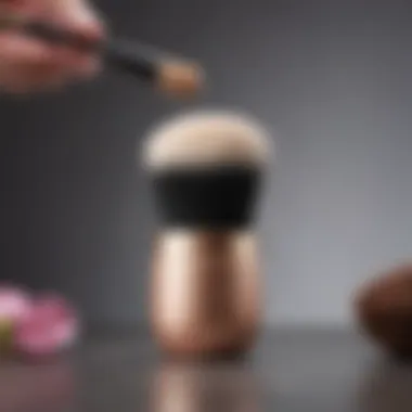 Proper care and maintenance of a petal shaped foundation brush