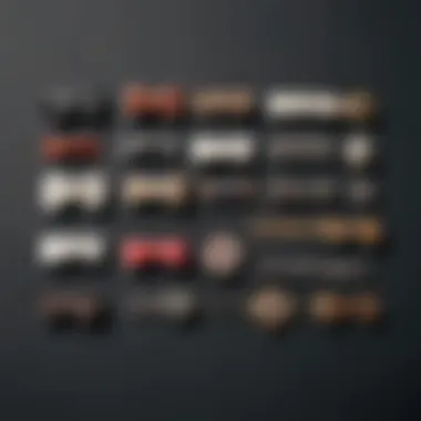 Diverse Hair Clips Collection Various hair clips showcased on a textured surface