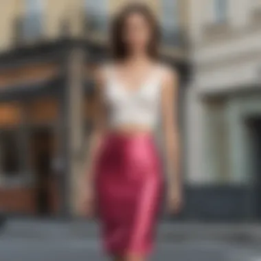 Fashionable Ensembles with Seamless Slip Skirts Fashionable ensembles featuring seamless slip skirts