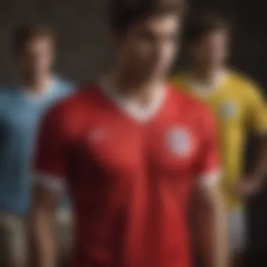 Historical evolution of v-neck soccer jerseys over the decades