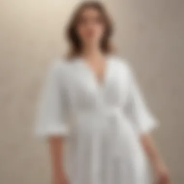 Comfortable White Dress Crafted from Breathable Fabric Comfortable white dress made from breathable fabric
