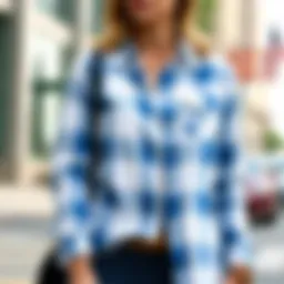 Exploring the Versatility of Women's White and Blue Plaid Shirts Introduction