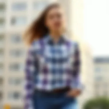 Exploring the Versatility of Women's White and Blue Plaid Shirts Summary