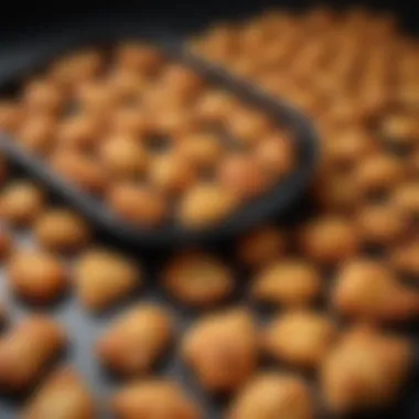 Diverse Materials of Non-Stick Air Fryer Liners An array of vibrant non-stick air fryer liners showcasing various material types
