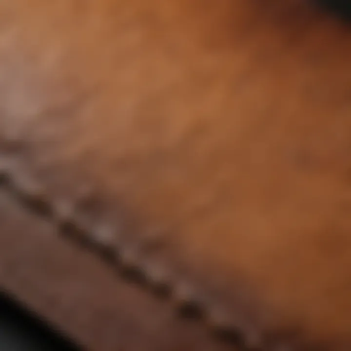 Close-up of premium deer hide texture