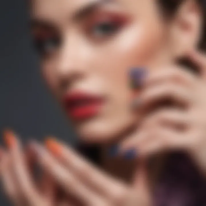 Stylish presentation of vibrant nail colors reflecting current trends.