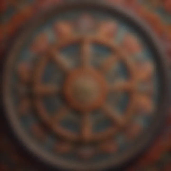 Close-up of vibrant mandala patterns showcasing their detailed craftsmanship